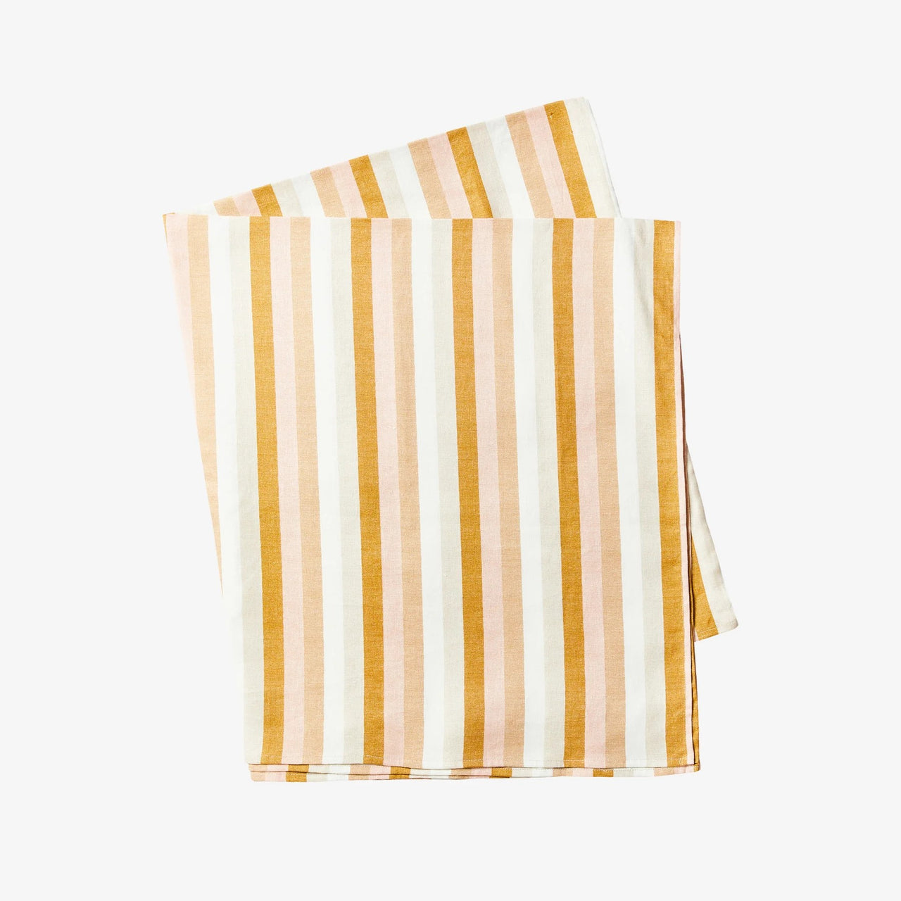 'Florence Stripe Wheat' Table Cloth | Medium by Bonnie and Neil. Australian Art Prints and Homewares. Green Door Decor. www.greendoordecor.com.au