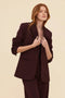 Tailored Blazer | Burgundy by Frock Me Out. Australian Art Prints, Gifts, Fashion and Homewares. Green Door Decor. www.greendoordecor.com.au
