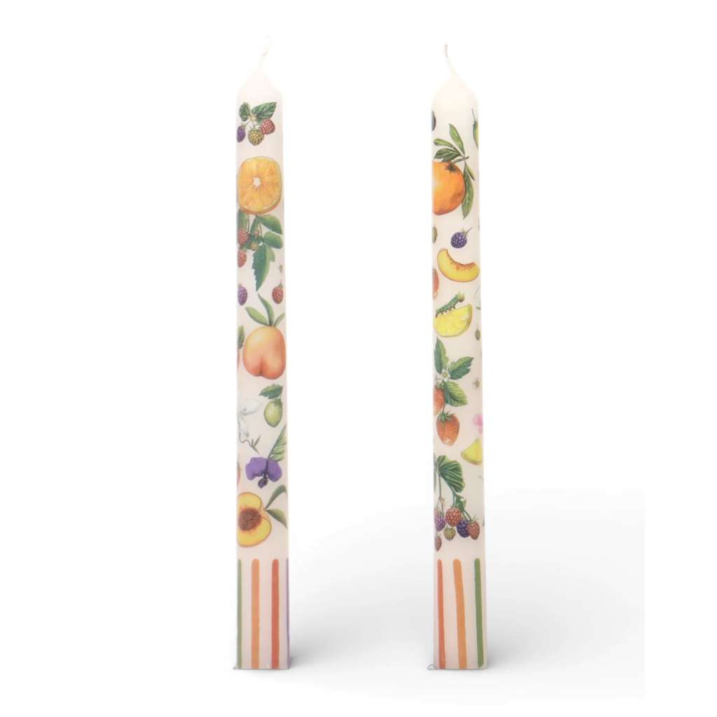 Tapered Candle Set | Bountiful Harvest by La La Land. Australian Art Prints, Gifts, Fashion and Homewares. Green Door Decor. www.greendoordecor.com.au