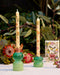 Tapered Candle Set | Botanical Blooms by La La Land. Australian Art Prints and Homewares. Green Door Decor. www.greendoordecor.com.au