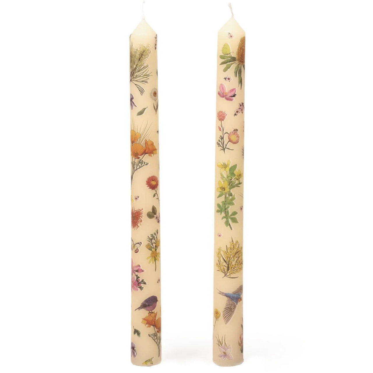 Tapered Candle Set | Botanical Blooms by La La Land. Australian Art Prints and Homewares. Green Door Decor. www.greendoordecor.com.au