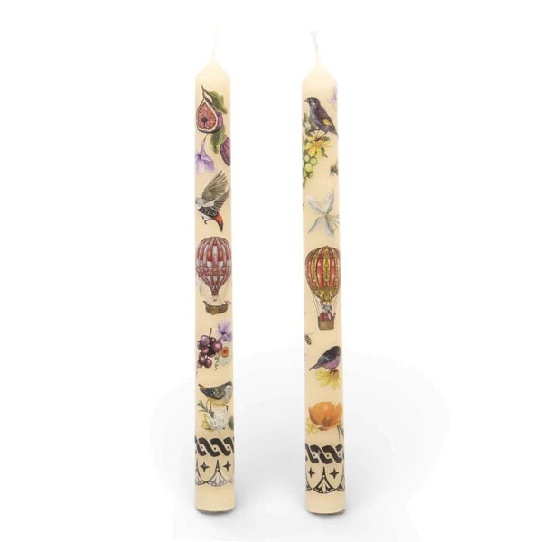 Tapered Candle Set | Vineyard Visions by La La Land. Australian Art Prints, Gifts, Fashion and Homewares. Green Door Decor. www.greendoordecor.com.au