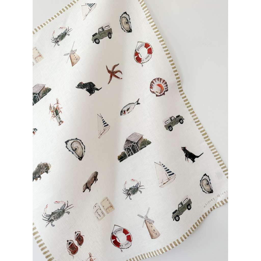 Tasmania Linen Tea Towel | Whitney Spicer Art