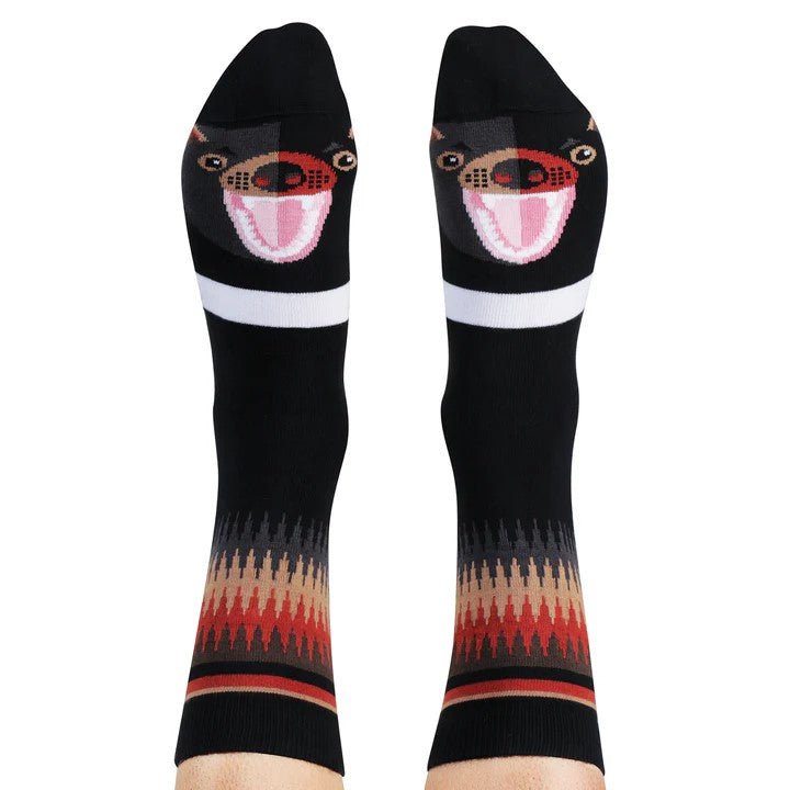 'Tassie Devil' Socks by Wilson Payne. Australian Art Prints and Homewares. Green Door Decor. www.greendoordecor.com.au