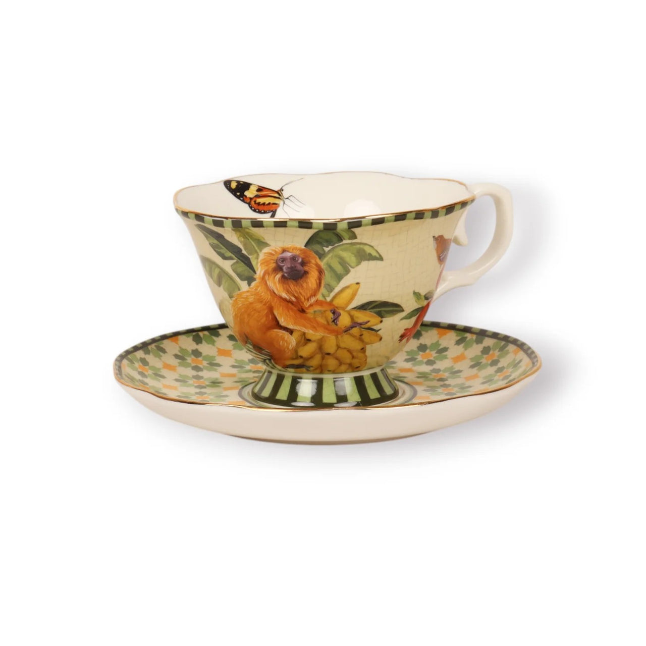 Tea Cup & Saucer | Brazilian Summer by La La Land. Australian Art Prints, Fashion and Homewares. Green Door Decor. www.greendoordecor.com.au