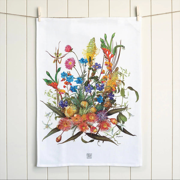 Australian Native Tea Towel | Mr Towaza's Bread Board by Bell Art. Australian Art Prints and Homewares. Green Door Decor. www.greendoordecor.com.au