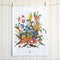 Australian Native Tea Towel | Mr Towaza's Bread Board by Bell Art. Australian Art Prints and Homewares. Green Door Decor. www.greendoordecor.com.au