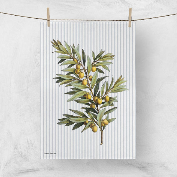 Tea Towel | Olive branch by Home Dweller. Australian Art Prints, Fashion and Homewares. Green Door Decor. www.greendoordecor.com.au