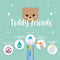 Legami | 'Teddy Friends' Markers Set | Teddy Bear by Paperie. Australian Art Prints, Gifts, Fashion and Homewares. Green Door Decor. www.greendoordecor.com.au