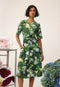 Terra Short Sleeve Wrap Dress | Garden by Nancybird. Australian Art Prints and Homewares. Green Door Decor. www.greendoordecor.com.au