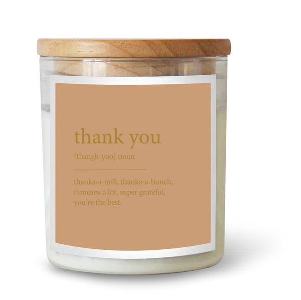 'Thank You' Dictionary Meaning | GOLDIE Candle by The Commonfolk Collective. Australian Art Prints, Fashion and Homewares. Green Door Decor. www.greendoordecor.com.au