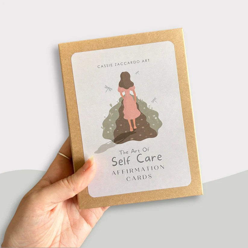 'The Art Of Self Care' Affirmation Cards by Cassie Zaccardo. Australian Art Prints and Homewares. Green Door Decor. www.greendoordecor.com.au