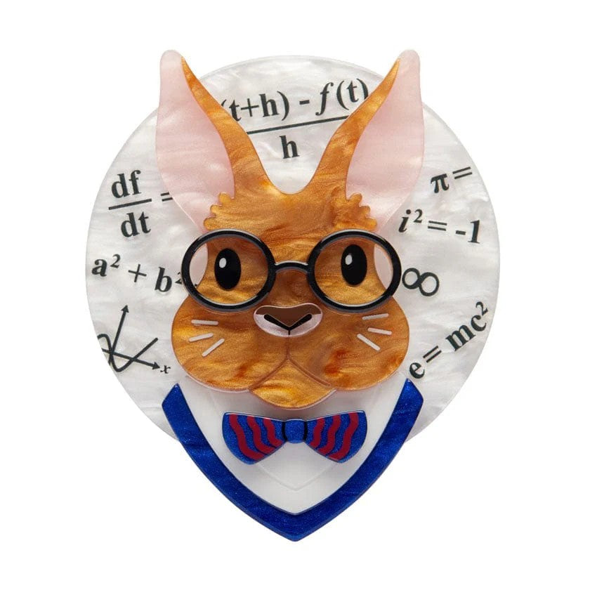 The Brightest Bunny Brooch | Erstwilder x Lucia Heffernan by Erstwilder. Australian Art Prints and Homewares. Green Door Decor. www.greendoordecor.com.au