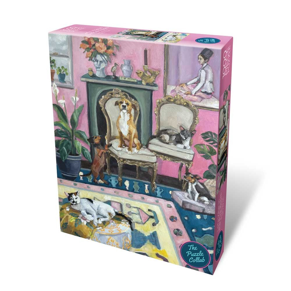 The Puzzle Collab | 1000 Piece Puzzle | Let's Vibe In The Pink Room by Weekend Hub. Australian Art Prints, Gifts, Fashion and Homewares. Green Door Decor. www.greendoordecor.com.au