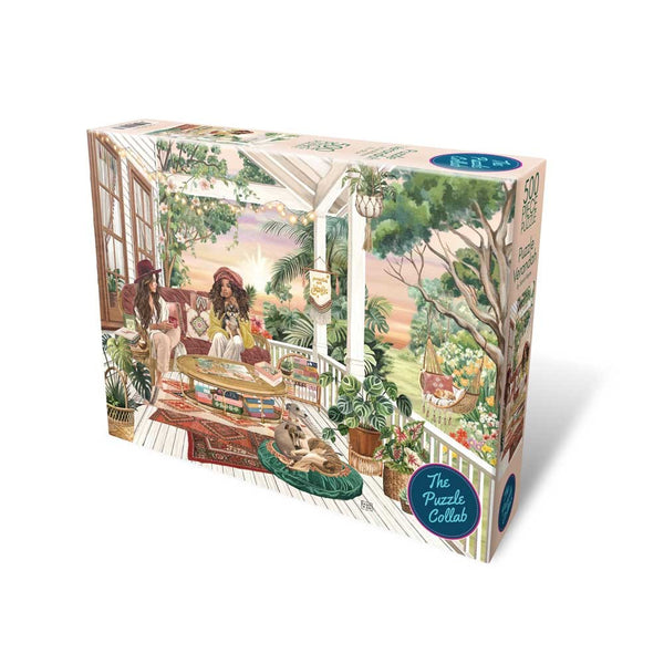The Puzzle Collab | 500 Piece Puzzle | Verandah by Weekend Hub. Australian Art Prints, Gifts, Fashion and Homewares. Green Door Decor. www.greendoordecor.com.au