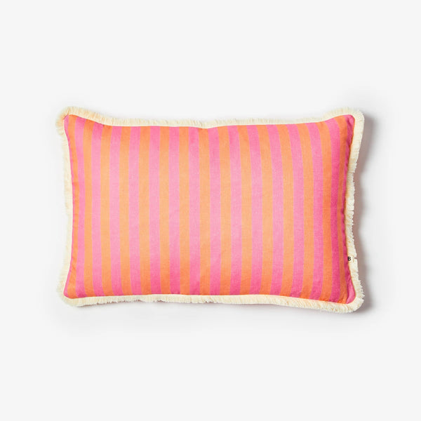 Linen Cushion (60 x 40cm) | Thin Stripe Pink by Bonnie and Neil. Australian Art Prints and Homewares. Green Door Decor. www.greendoordecor.com.au