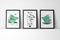 Time For Tea - Green set of 3 Prints by Susan Kerian. Australian Art Prints and Homewares. Green Door Decor. www.greendoordecor.com.au