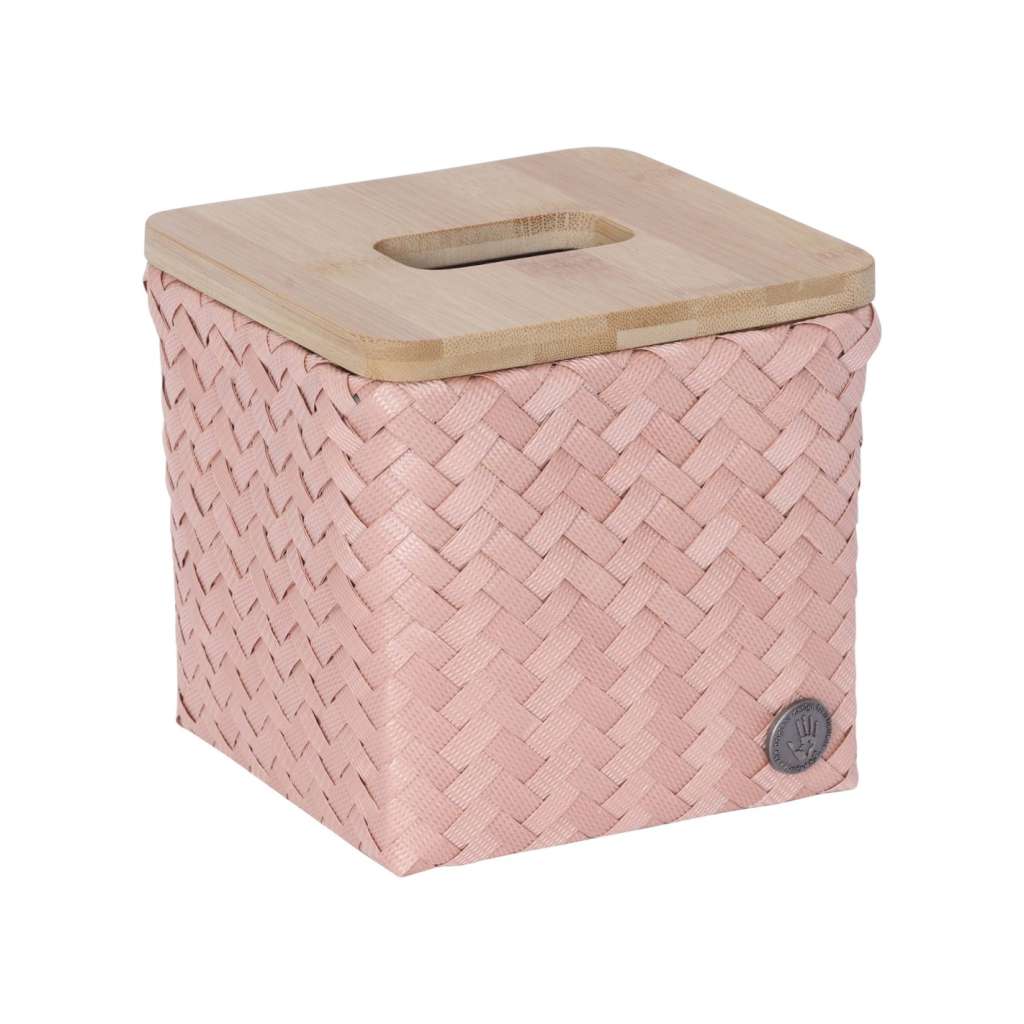 'Top Fit' Square Tissue Box with Bamboo Lid | Copper Blush by Handed By. Australian Art Prints and Homewares. Green Door Decor. www.greendoordecor.com.au