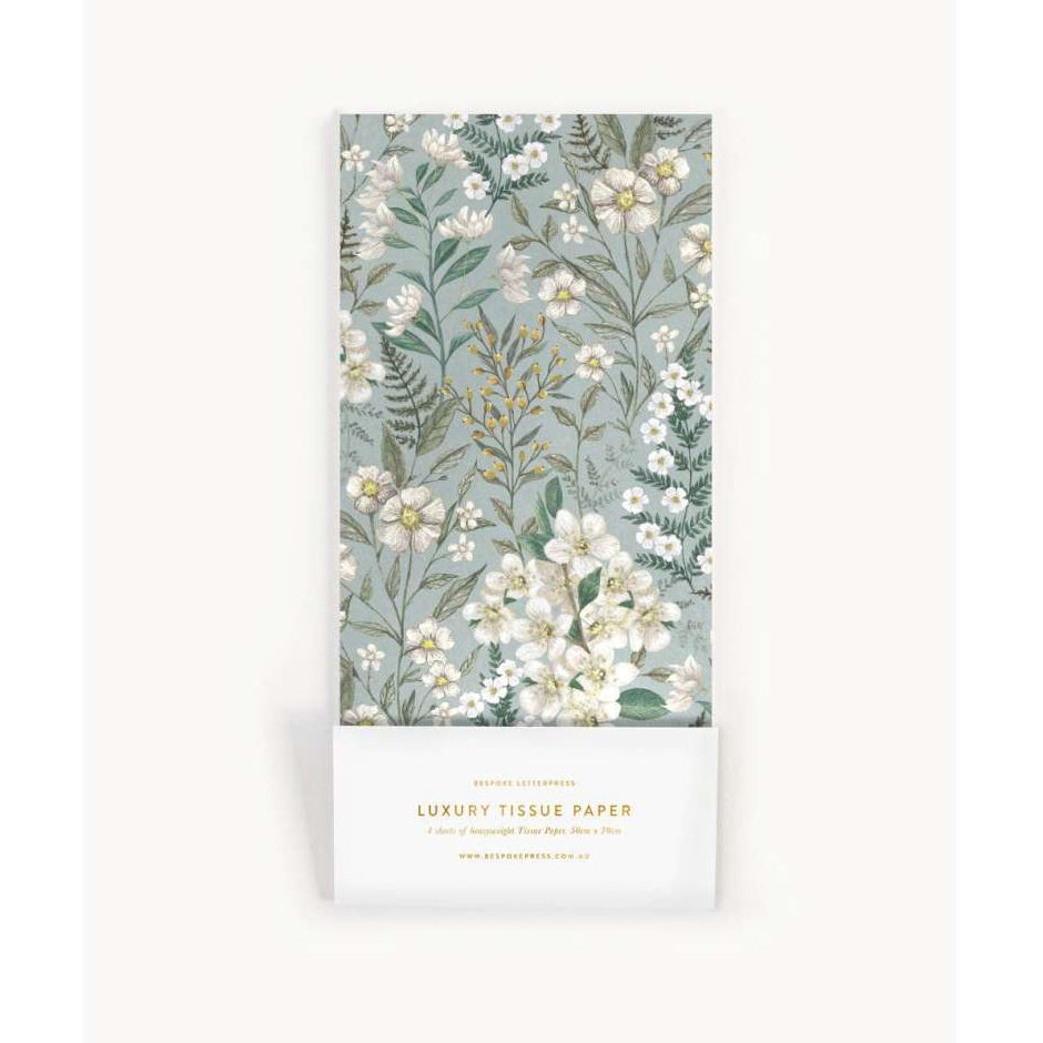 'Ivory Garden' Tissue Paper | 4pk by Bespoke Letterpress. Australian Art Prints, Fashion and Homewares. Green Door Decor. www.greendoordecor.com.au