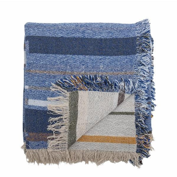 Bloomingville | Toscana Throw - Blue by French Bazaar. Australian Art Prints, Gifts, Fashion and Homewares. Green Door Decor. www.greendoordecor.com.au