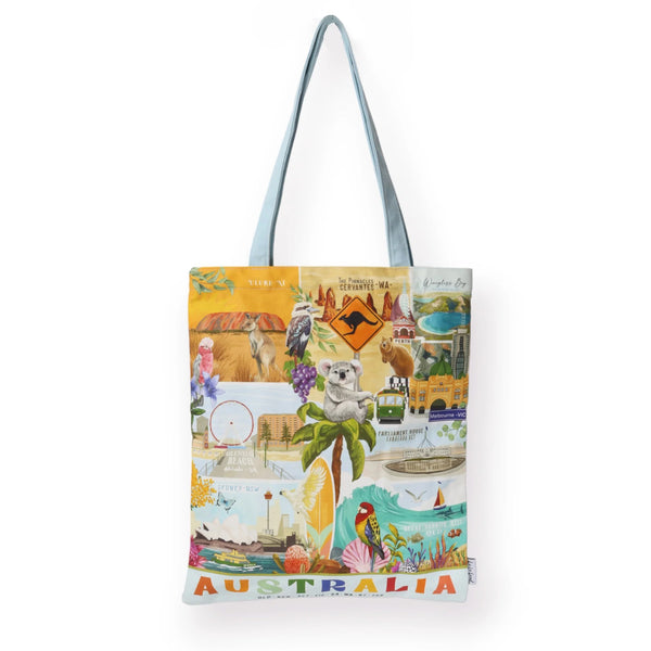 Tote Bag | G'day Australia by La La Land. Australian Art Prints and Homewares. Green Door Decor. www.greendoordecor.com.au