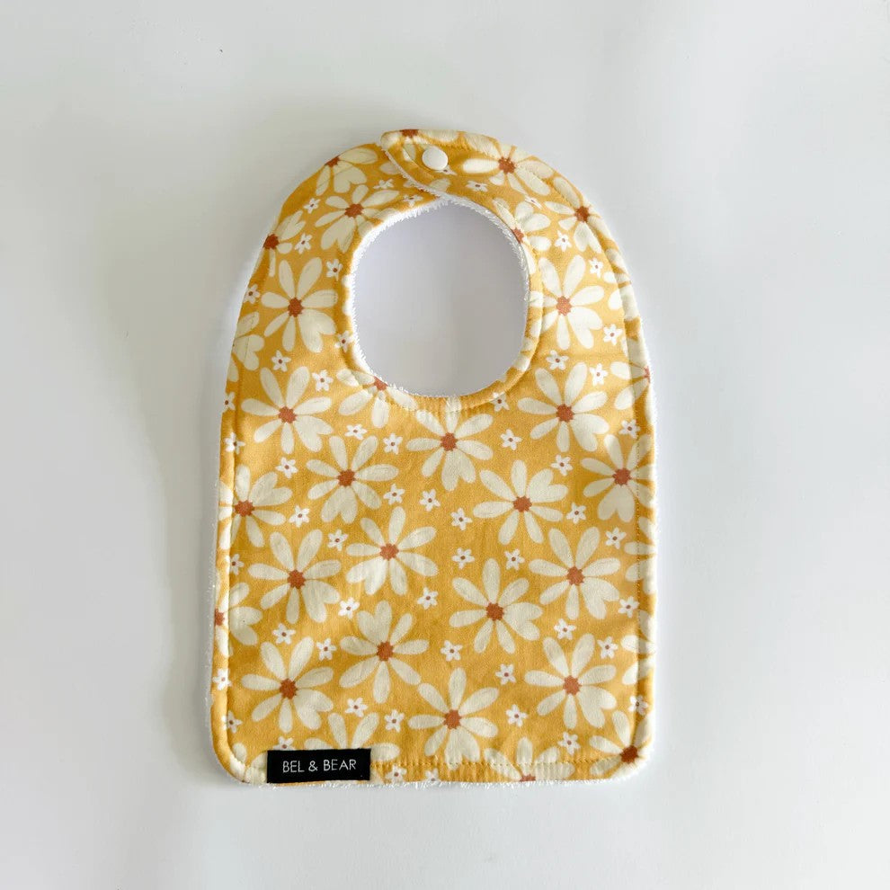 Traditional Bib | In Bloom by Bel and Bear. Australian Art Prints, Gifts, Fashion and Homewares. Green Door Decor. www.greendoordecor.com.au