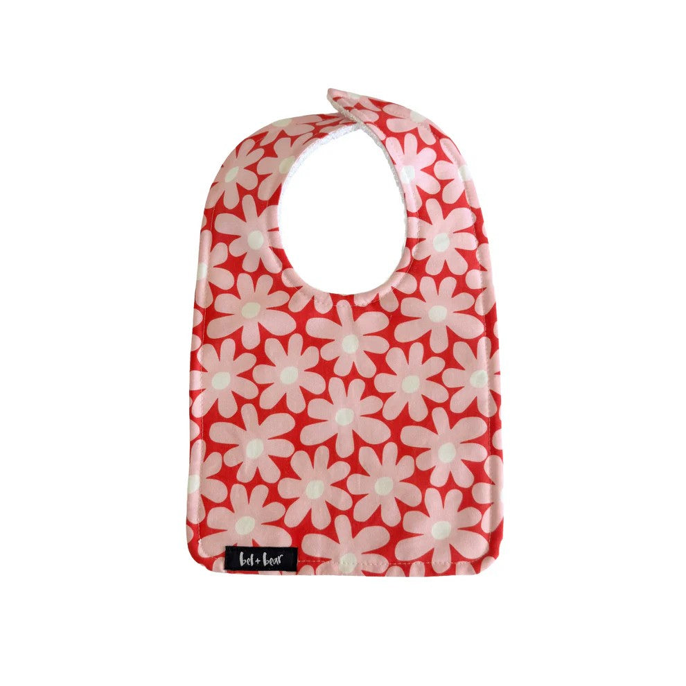 Traditional Bib | Petal Pop by Bel and Bear. Australian Art Prints, Gifts, Fashion and Homewares. Green Door Decor. www.greendoordecor.com.au