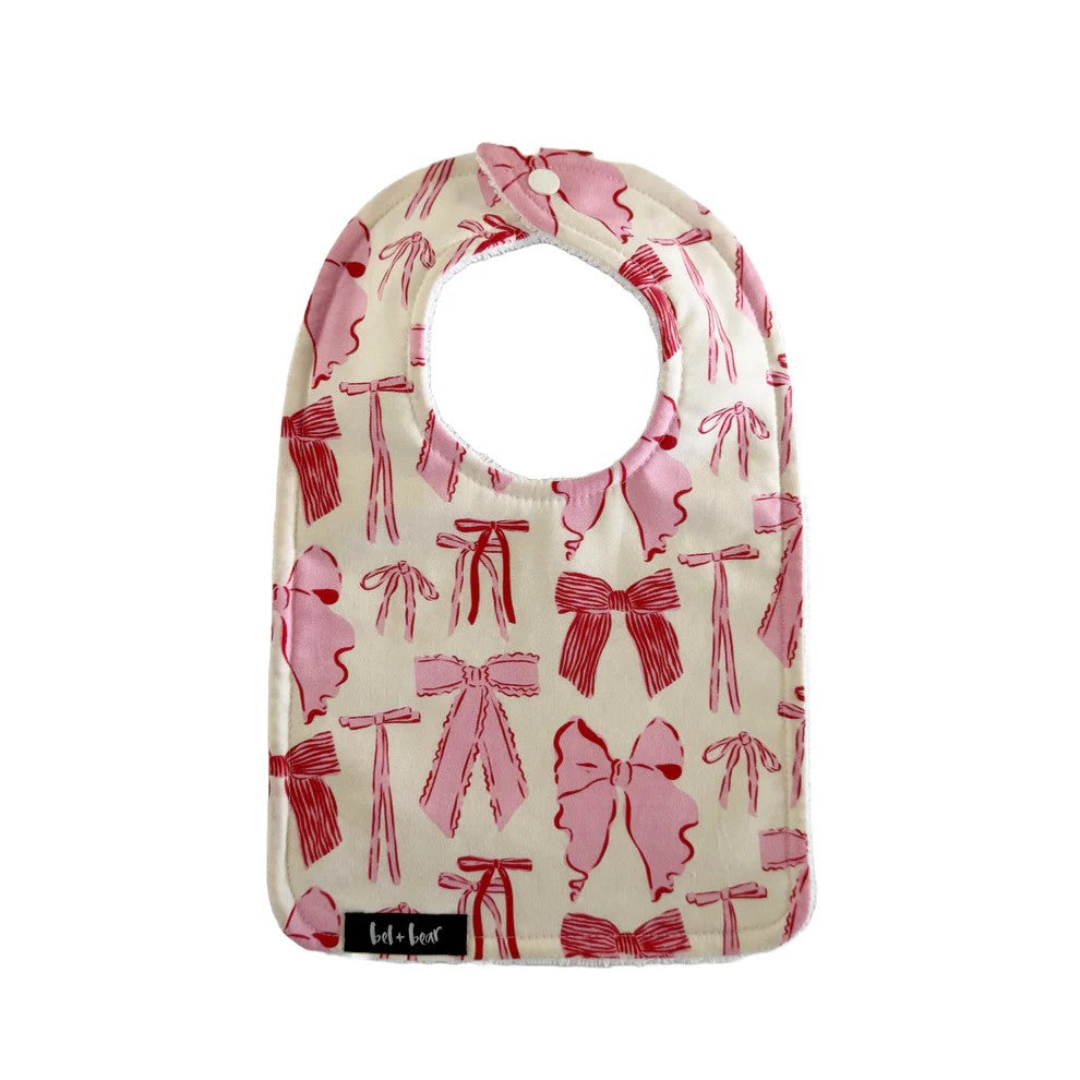 Traditional Bib | Tickled Pink by Bel and Bear. Australian Art Prints, Fashion and Homewares. Green Door Decor. www.greendoordecor.com.au