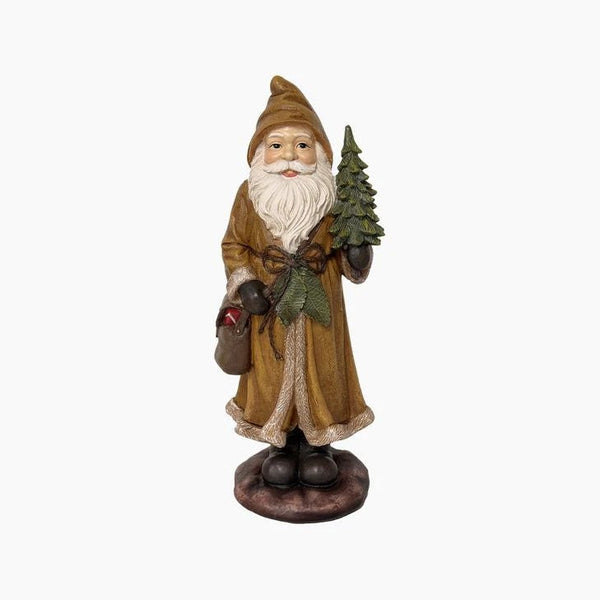 Traditional Santa with Tree | Christmas Ornament by French Country Collections. Australian Art Prints and Homewares. Green Door Decor. www.greendoordecor.com.au