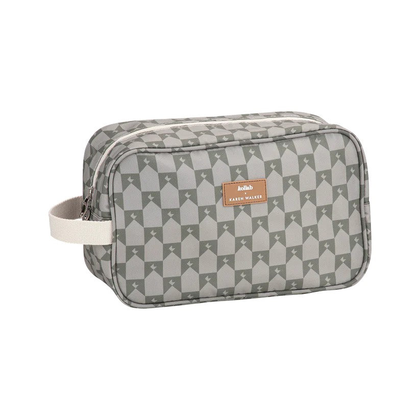 Holiday Travel Bag | Kollab X Karen Walker | Sage Monogram by Kollab. Australian Art Prints and Homewares. Green Door Decor. www.greendoordecor.com.au