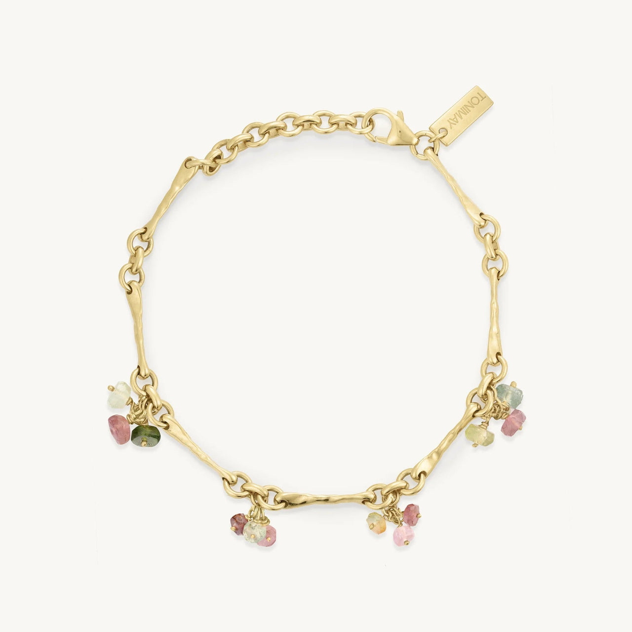 'Trinket' Tourmaline Gold Bracelet