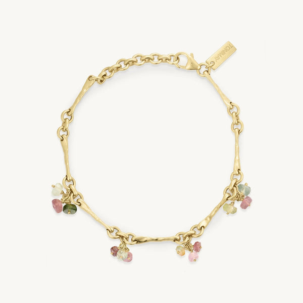 'Trinket' Tourmaline Gold Bracelet