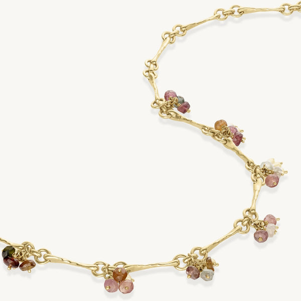 'Trinket' Tourmaline Gold Necklace by ToniMay. Australian Art Prints, Gifts, Fashion and Homewares. Green Door Decor. www.greendoordecor.com.au