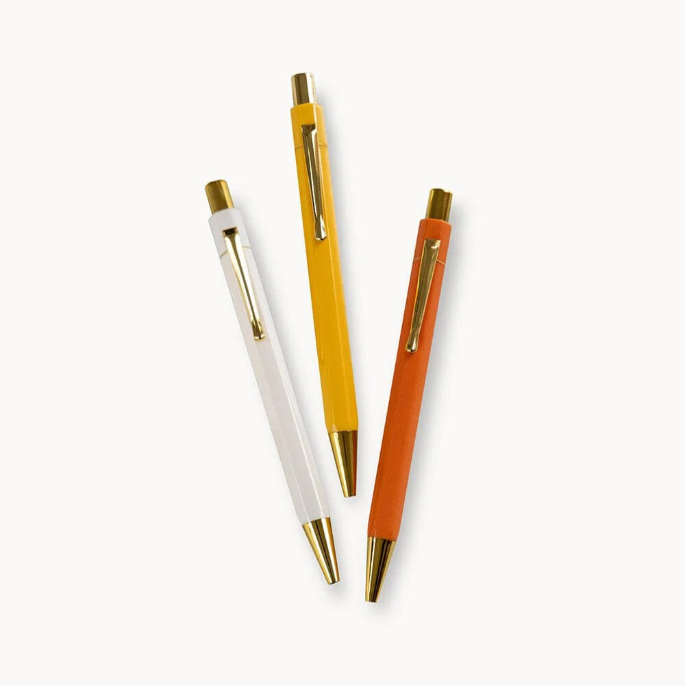 Trio of Pens (Boxed) | Citrus by Bespoke Letterpress. Australian Art Prints and Homewares. Green Door Decor. www.greendoordecor.com.au