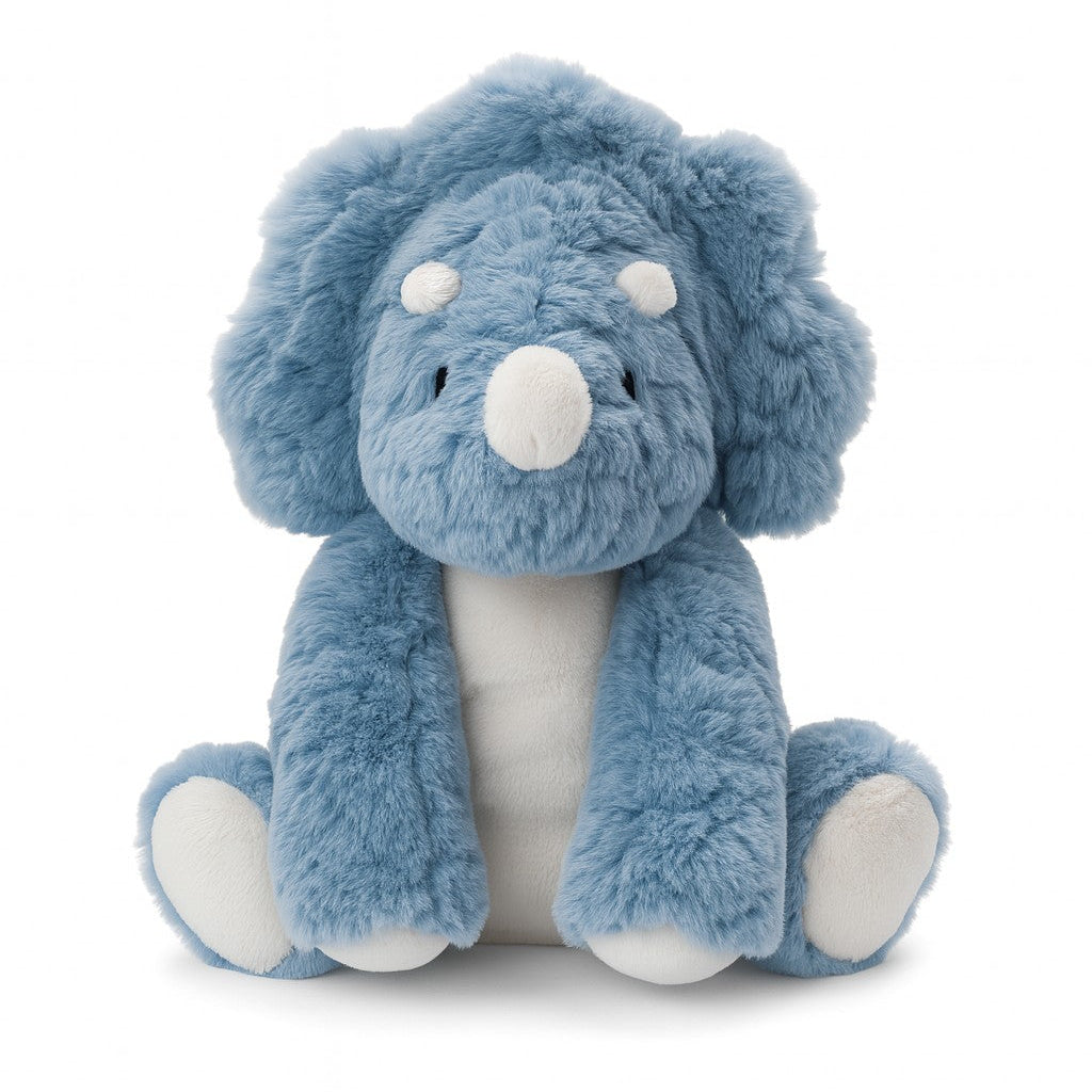 Trixie the Triceratops | Soft Toy by Lily & George. Australian Art Prints, Gifts, Fashion and Homewares. Green Door Decor. www.greendoordecor.com.au