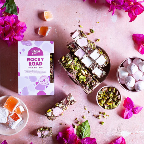 200g Rocky Road | Turkish Trail by Pebbly Path. Australian Art Prints and Homewares. Green Door Decor. www.greendoordecor.com.au