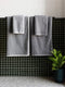 'Tweed Grey' Bath Towel by L&M Home. Australian Art Prints and Homewares. Green Door Decor. www.greendoordecor.com.au