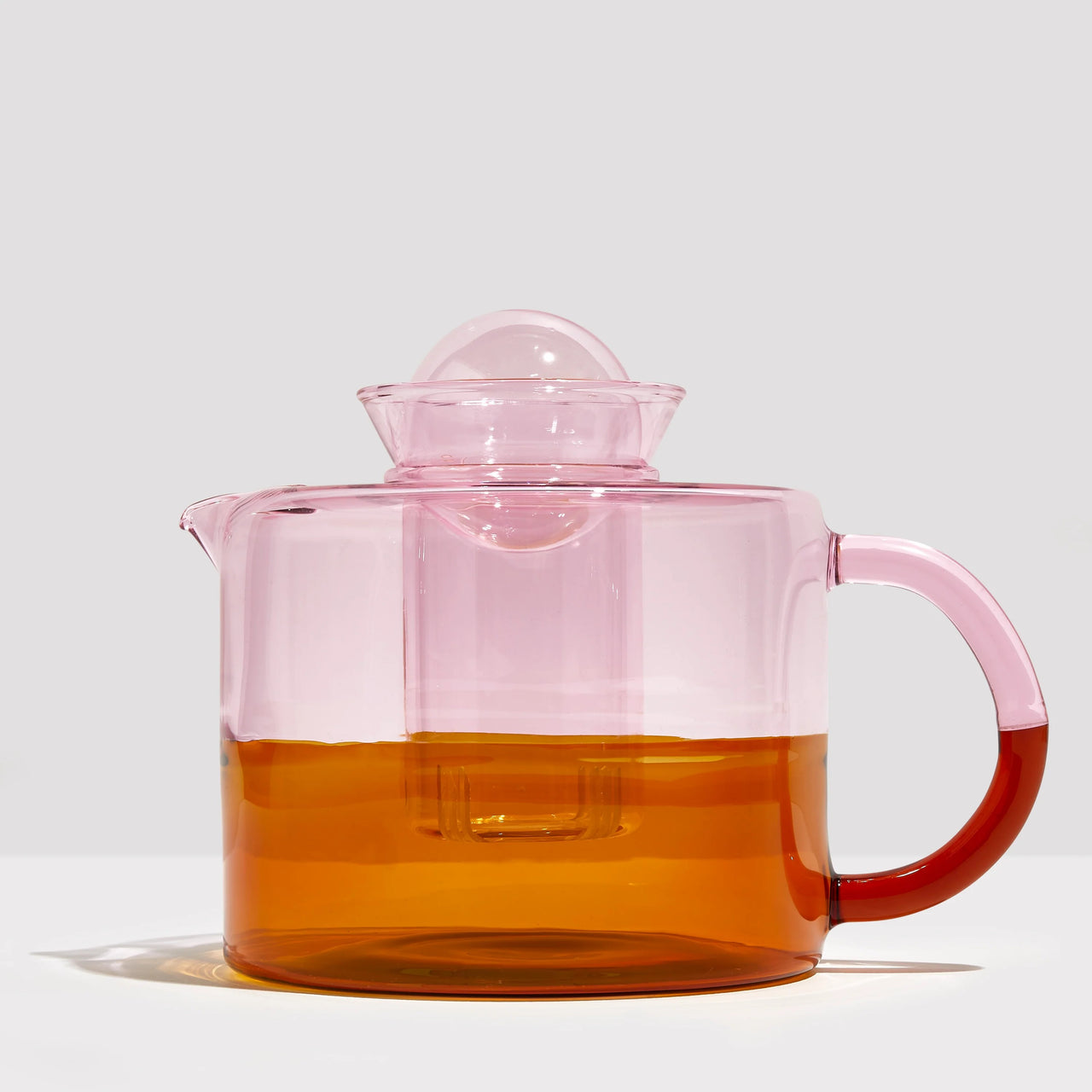Two Tone Teapot | Pink + Amber by Fazeek. Australian Art Prints and Homewares. Green Door Decor. www.greendoordecor.com.au