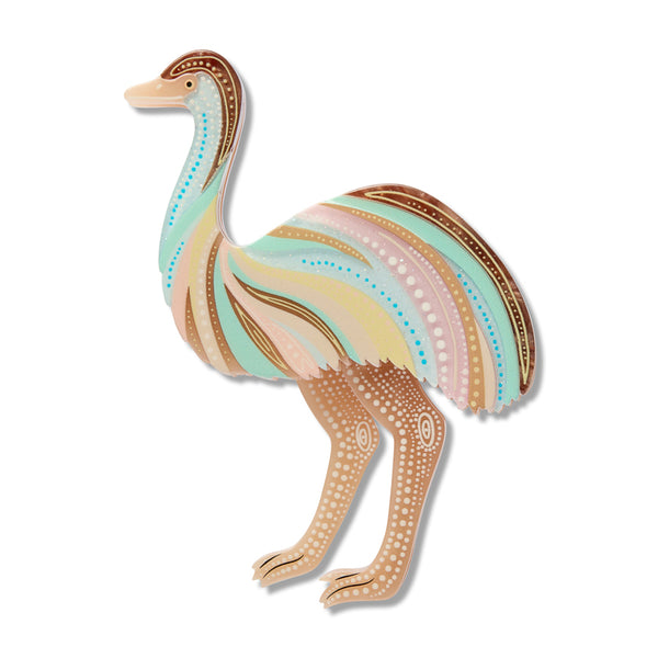 Utingat Ritjinguthinha Brooch | Erstwilder x Brooke Sutton. Australian Art Prints, Gifts, Fashion and Homewares. Green Door Decor. www.greendoordecor.com.au