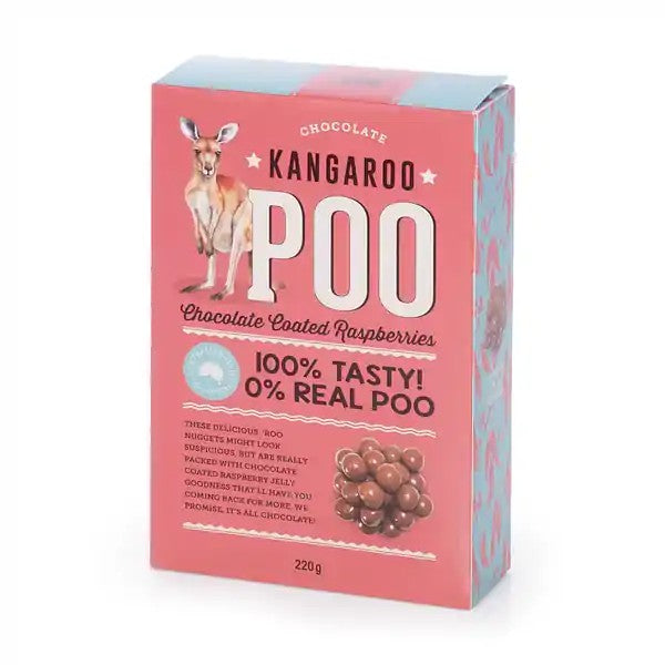 Milk Chocolate Kangaroo Poo 220g | Valley Produce Co. Australian Art Prints, Gifts, Fashion and Homewares. Green Door Decor. www.greendoordecor.com.au
