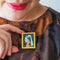 Vermeer Simplified Mini Brooch | Erstwilder. Australian Art Prints, Gifts, Fashion and Homewares. Green Door Decor. www.greendoordecor.com.au