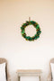 Vibrant Green Recycled Fabric Wreath by Mink & Me. Australian Art Prints and Homewares. Green Door Decor. www.greendoordecor.com.au