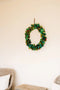 Vibrant Green Recycled Fabric Wreath by Mink & Me. Australian Art Prints and Homewares. Green Door Decor. www.greendoordecor.com.au