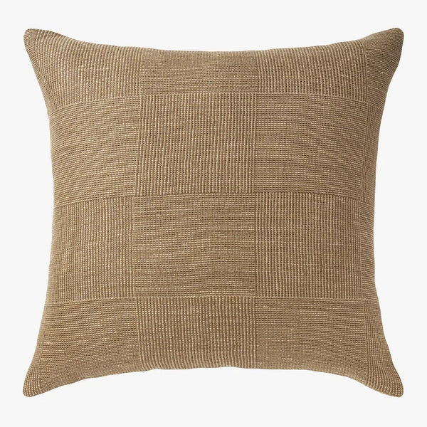 'Vidi' Grand Linen Cushion (60x60cm) | Khaki by L&M Home. Australian Art Prints, Gifts, Fashion and Homewares. Green Door Decor. www.greendoordecor.com.au