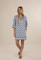 Vintage Tales Shift Dress | Blue/Choc by Humidity Lifestyle. Australian Art Prints, Gifts, Fashion and Homewares. Green Door Decor. www.greendoordecor.com.au