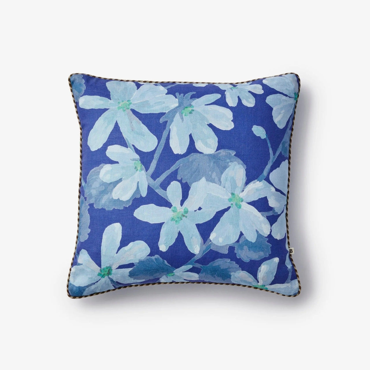 Linen Cushion (50cm) | Violet Blue by Bonnie and Neil. Australian Art Prints and Homewares. Green Door Decor. www.greendoordecor.com.au