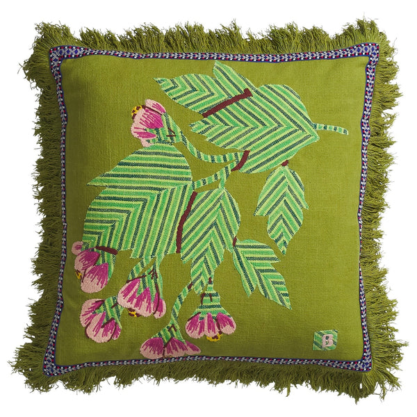 'Vivi' Applique Cushion | Juniper by Sage and Clare. Australian Art Prints, Gifts, Fashion and Homewares. Green Door Decor. www.greendoordecor.com.au
