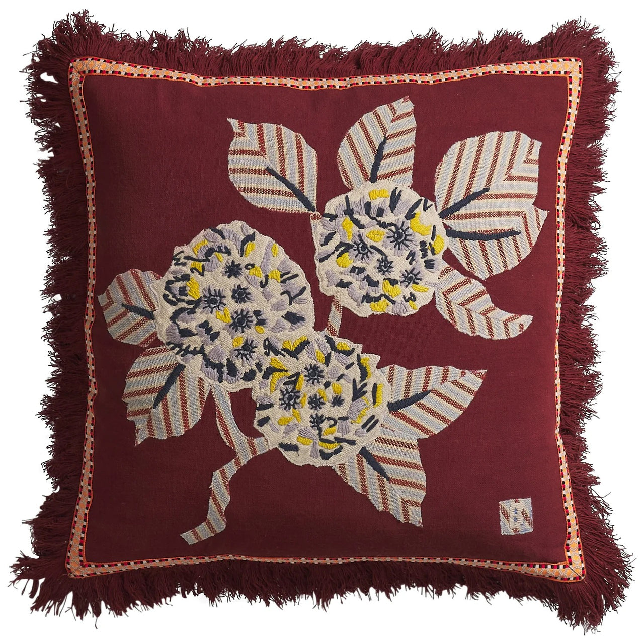 'Vivi' Applique Cushion | Rosewood by Sage and Clare. Australian Art Prints, Gifts, Fashion and Homewares. Green Door Decor. www.greendoordecor.com.au