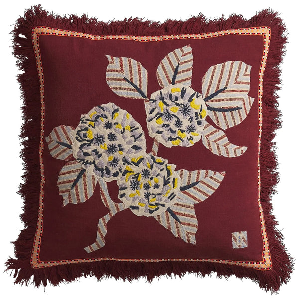 'Vivi' Applique Cushion | Rosewood by Sage and Clare. Australian Art Prints, Gifts, Fashion and Homewares. Green Door Decor. www.greendoordecor.com.au