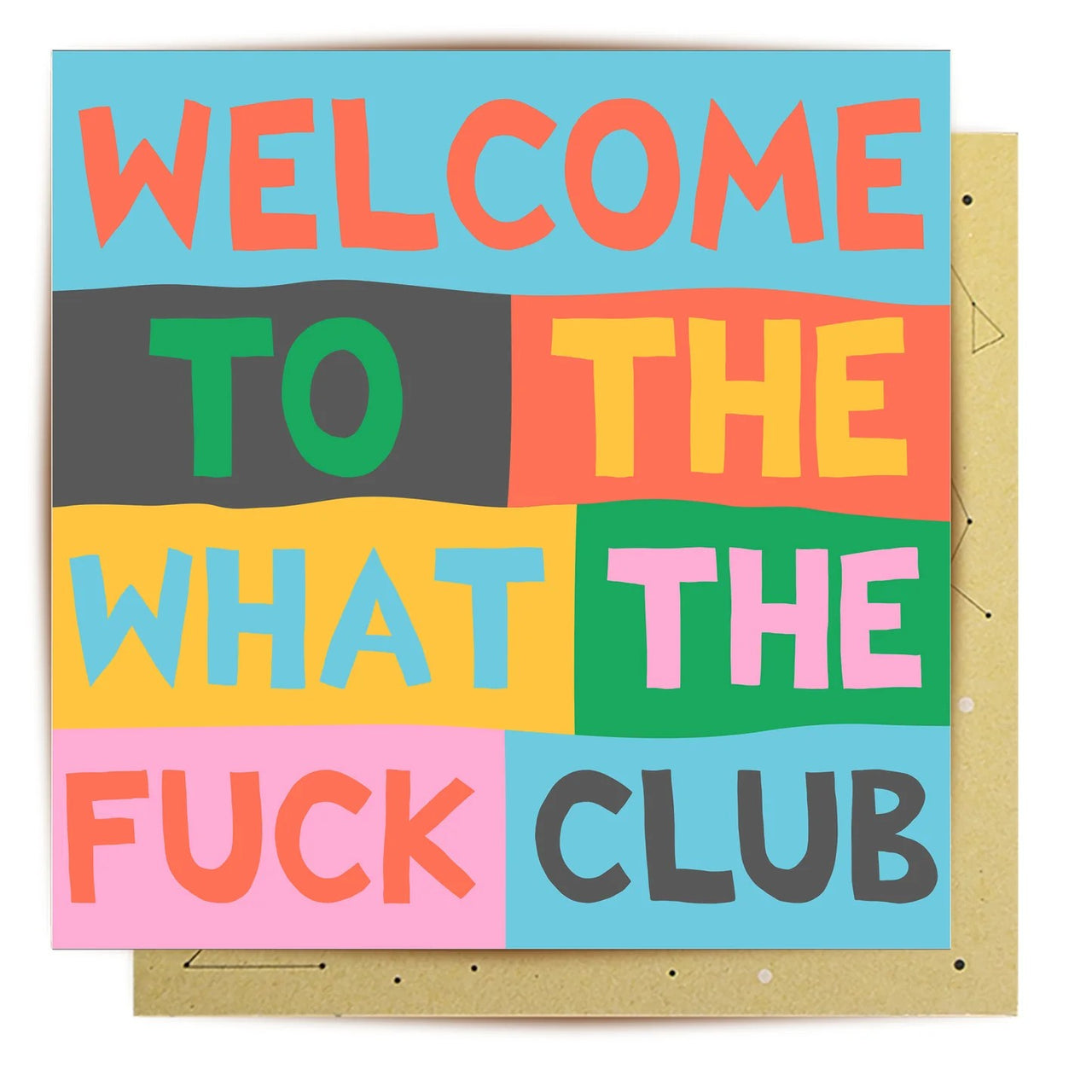 Greeting Card | WTF Club by La La Land. Australian Art Prints, Gifts, Fashion and Homewares. Green Door Decor. www.greendoordecor.com.au